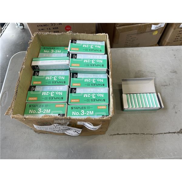 BOX OF NEW STAPLES NO.3-2M