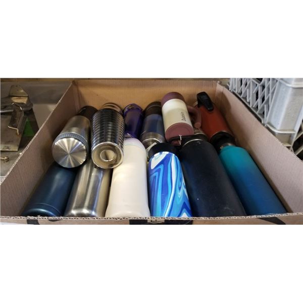 ASSORTED THERMOS AND CONTIGO MUGS AND WATER BOTTLES