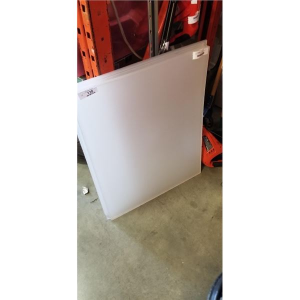 10 SHEETS OF PLEXI, 24 INCH X 30 INCH X  1/8"