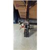 Image 2 : BUNDLE OF ASSORTED SPIN CAST FISHING RODS AND REELS, NET AND MICROPHONE STAND