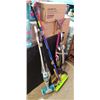Image 1 : 3 BUNDLES OF CLEANING SUPPLIES AND STICK