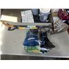Image 1 : AEROATOR, SPADE SHOVEL AND BOX OF SEED SPREADER ETC