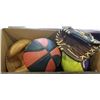 Image 2 : BOX OF SPORTS SUPPLIES, LIKE NEW BASEBALL GLOVES, SOCCER, BASKETBALL AND MORE