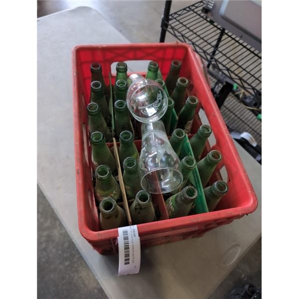 CRATE OF VINTAGE SPRITE BOTTLES