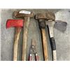 Image 2 : AXE, 2 SPLITTING MAULS, PIXEAXE AND PRUNER