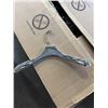 Image 2 : NEW CASE OF SILVER COUTURE CLOTHES HANGERS, APPROX 100