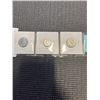 Image 2 : 3 CANADIAN 1951 COINS - 10 CENT .800 SILVER