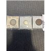 Image 1 : 3 CANADIAN 1909 COINS - SILVER 10 CENT (.925)