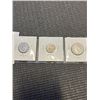 Image 2 : 3 - 1952 COINS LAST GEORGE VI COINS, SILVER 25 CENT AND 10 CENT .925