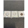 Image 1 : 3 - 1938 GEORGE VI COINS, WARTIME, 25 CENT .800 SILVER