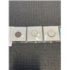 Image 2 : 3 - 1938 GEORGE VI COINS, WARTIME, 25 CENT .800 SILVER