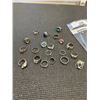 Image 2 : ASSORTED SILVER TONE RINGS