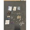Image 2 : ASSORTED EARRINGS INCLUDING ONE STAMPED STERLING PAIR