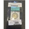 Image 1 : 1952 CANADIAN SILVER 50 CENT - LAST GOERGE VI COIN .800 SILVER