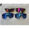 Image 1 : PIT VIPER SUNGLASSES AND 3 PAIRS OF LRGE FRAM SUNGLASSES