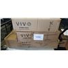 Image 1 : VIVO DUAL ULTRAWIDE MONITOR DESK STAND, SINGLE MONITOR DESK MOUNT AND KEYBOARD TRAY