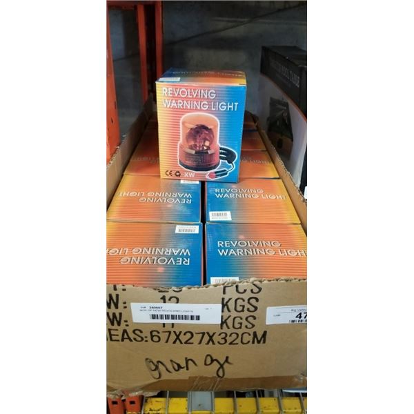 BOX OF NEW REVOLVING LIGHTS