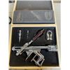 Image 2 : CASED WINE OPENER, DECORATIVE VINTAGE PHONE AND 2 DOOR CHIMES