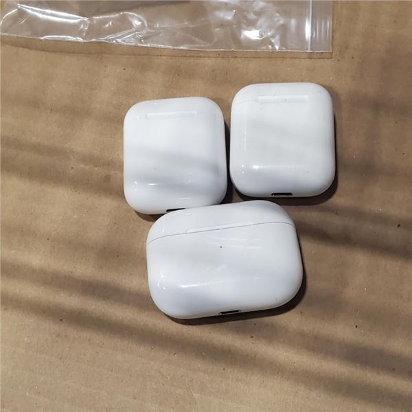 3 APPLE AIRPOD SETS, ASSORTED, LOST PROPERTY