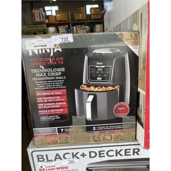 NINJA MAX XL 5.2L AIR FRYER - TESTED WORKING, RETAIL $249