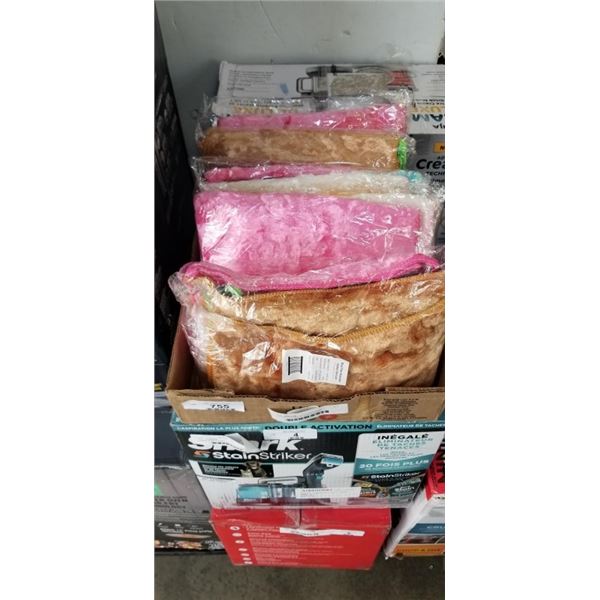 5 NEW 6 PACKS OF WOOD FIBER ABSORBENT DISH CLOTRHS, ASSORTYED COLOR, 27X30CM