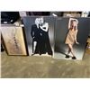 Image 1 : 4 CELEBRITY FOAM BOARD ADVERTS AND FIGHTER PLANE PRINT