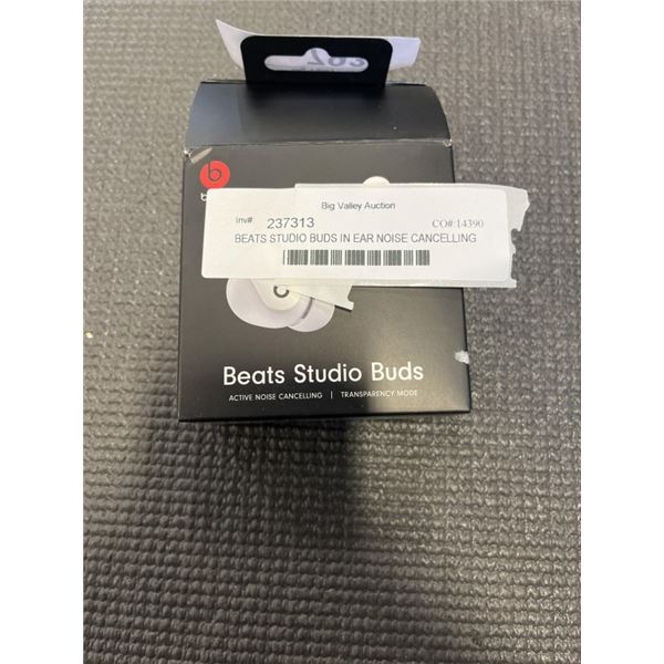BEATS STUDIO BUDS IN EAR NOISE CANCELLING TRUE WIRELESS EARBUDS - TESTED WORKING, RETAIL $189