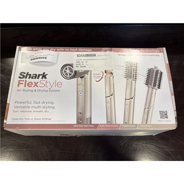 SHARK FLEXSTYLE MULTU-STYLER HAIR STRAIGHTENER - TESTED WORKING, RETAIL $349
