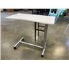 Image 3 : ROLLING BEDSIDE TABLE AND SMALL PLANT STAND
