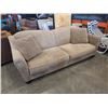 Image 1 : BROWN MICROFIBRE SOFA