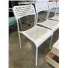 Image 3 : WOODEN BENCH AND SET OF 4 STACKING CHAIRS