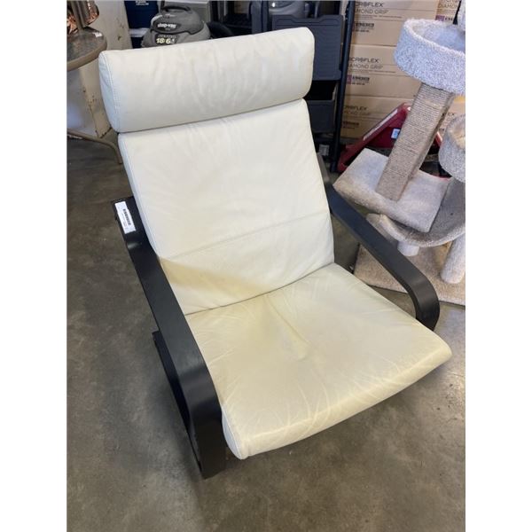 IKEA  LEATHER LOUNGE CHAIR