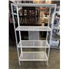 Image 1 : WHITE METAL SHELF ORGANIZER