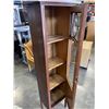 Image 2 : ANTIQUE INLAID BEVELLED GLASS DISPLAY CABINET