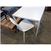 Image 2 : WHITE IKEA DINNETTE TABLE AND TWO CHAIRS