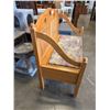 Image 2 : PINE ENTRANCE BENCH WITH STORAGE