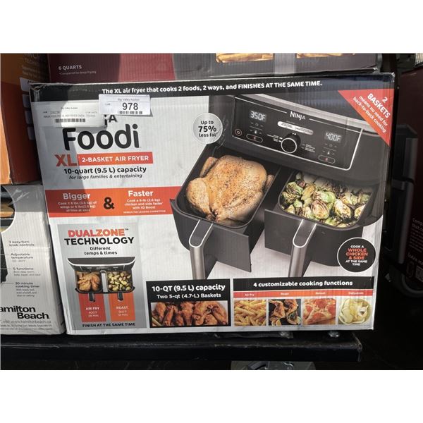 NINJA FOODI PRO XL AIR FRYER OVEN - TESTED WORKING, RETAIL $369