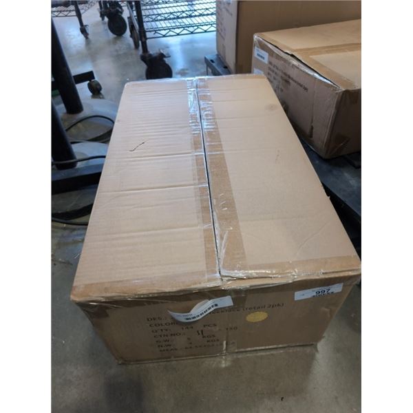 NEW CASE OF 22" GLOW NECKLACE ORANGE, RETAIL 2PACKS, X 144 + 288PC TOTAL