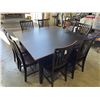 Image 1 : SQAURE DINING TABLE, 60" WITH 8 CHAIRS