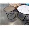 Image 2 : 3 MODERN ROUND COFFEE TABLES