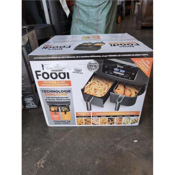 NINJA FOODI 8QT 6IN1 DUALZONE AIR FRYER - TESTED WORKING, RETAIL $189