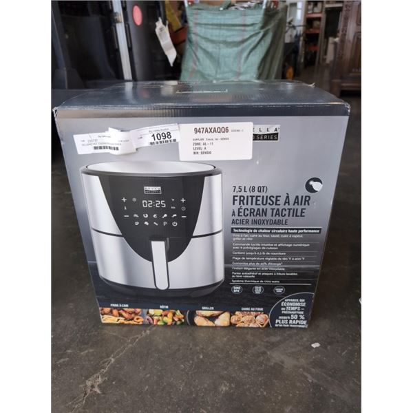 BELLAPRO 8QT TOUCHSCREEN AIR FRYER - TESTED WORKING, RETAIL $249
