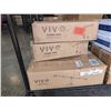 Image 1 : VIVO TRIPLE MONITOR DESK STAND AND 2 DUAL MONITOR DESK MOUNTS
