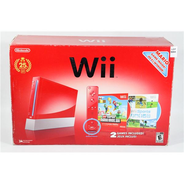 NINTENDO WII SUPER MARIO BROS 25TH ANNIVERSARY