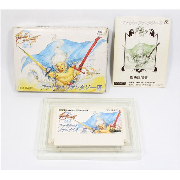 NINTENDO FAMICOM FINAL FANTASY 3 GAME