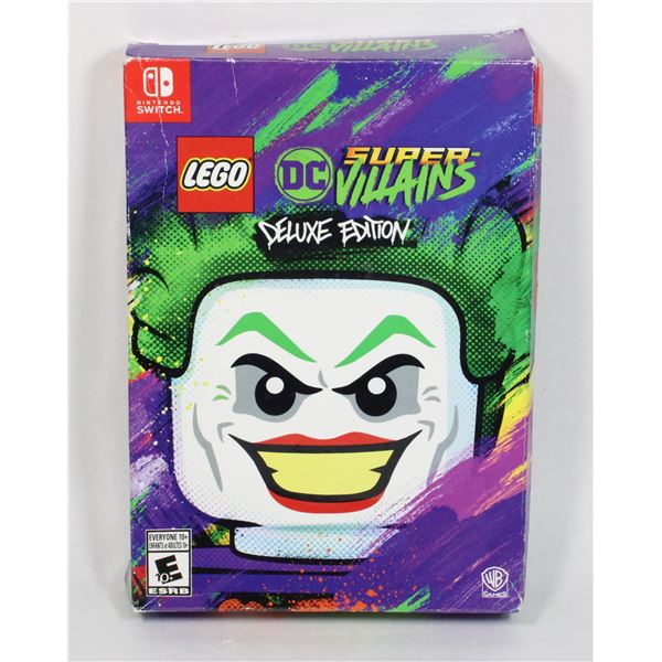 NINTENDO SWITCH LEGO SUPER VILLAINS DELUXE EDIT.