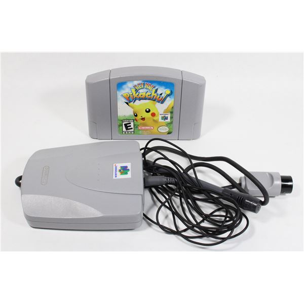 NINTENDO 64 HEY YOU , PIKACHU N64 GAME WITH N64