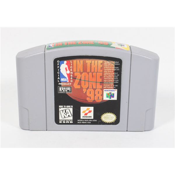 NINTENDO 64 NBA IN THE ZONE '98 N64 GAME