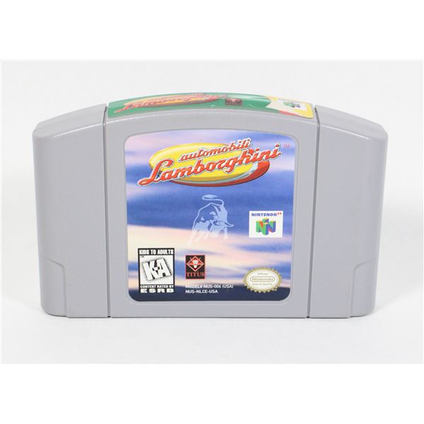 NINTENDO 64 AUTOMOBILE LAMBORGHINI GAME