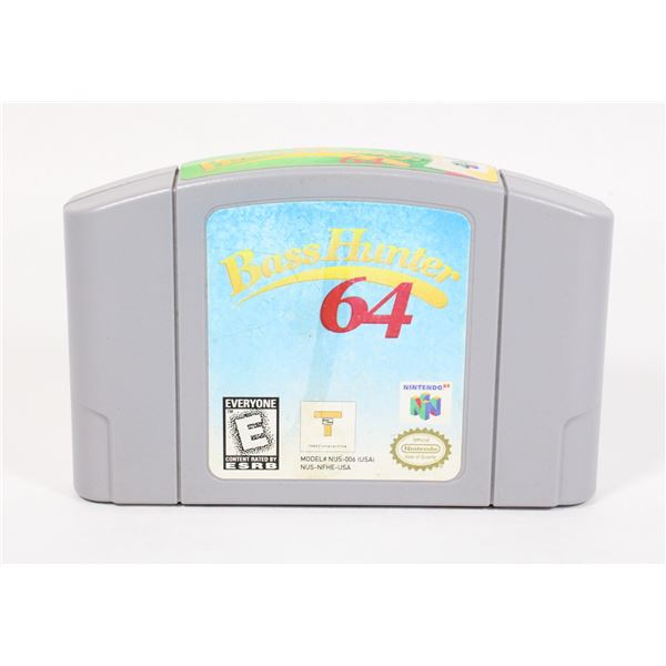 NINTENDO 64 BASS HUNTER 64 N64 GAME